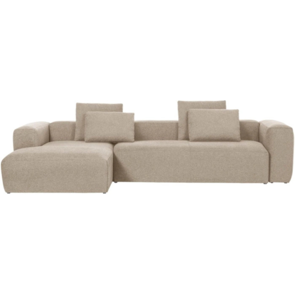 Blok, Chaiselong sofa, Venstrevendt, beige, stof - Image 2