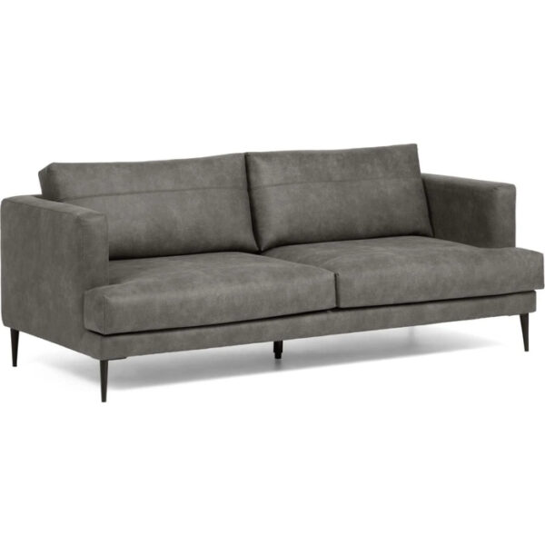 Tanya, 2-personers sofa, sort, stof