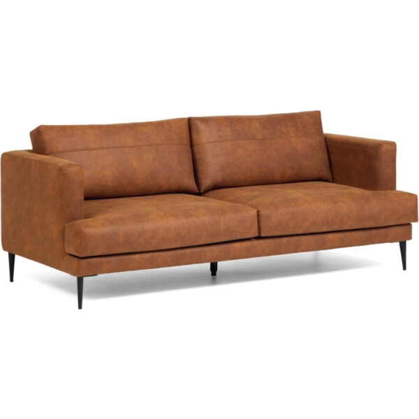 Tanya, 2-personers sofa, brun, stof